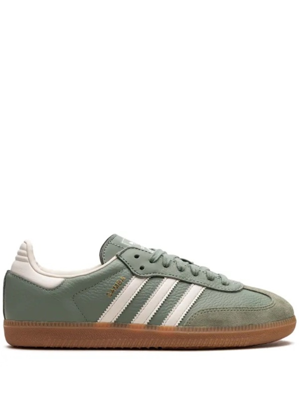 ADIDAS Samba OG in Sage Green with White Stripes - Picture 1 of 14